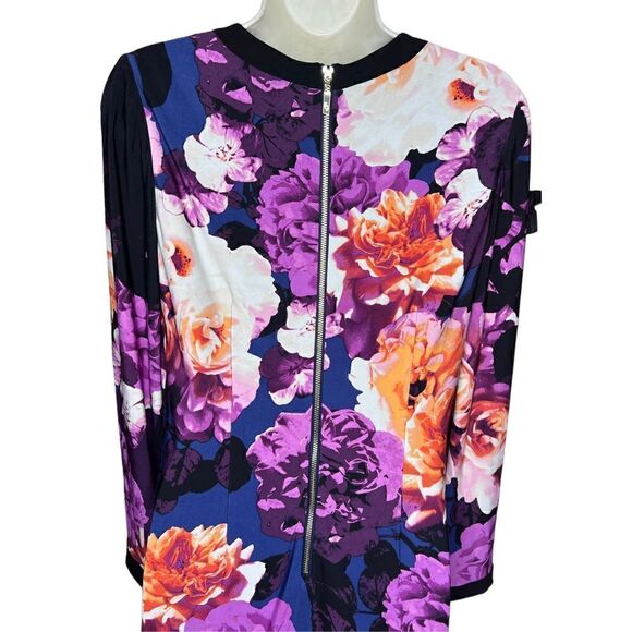 Eliza J Floral Long Sleeve Dress Size 6 - Picture 3 of 6